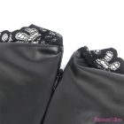 SUBBLIME - 957544 LACE COLLAR LEATHER DRESS BLACK S/M