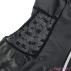 SUBBLIME - 957704 LACE ZIPPER LEATHER DRESS BLACK S/M