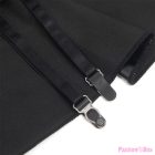 SUBBLIME - 957704 LACE ZIPPER LEATHER DRESS BLACK S/M