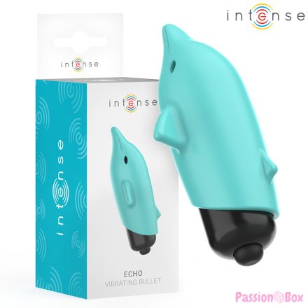 INTENSE - ECHO VIBRATING BULLET DOLPHIN BLUE 8 X 4.7 CM
