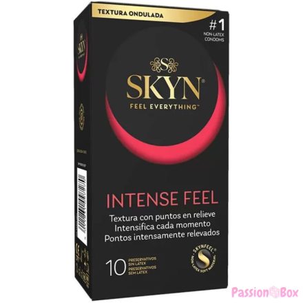 SKYN - INTENSE FEEL TEXTURED CONDOM WITH WAVY DESIGN 10 UNITS
