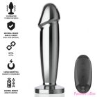 INTENSE - ANAL PLUG 10 VIBRATIONS METAL DILDO WITH REMOTE CONTROL S