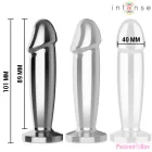 INTENSE - ANAL PLUG 10 VIBRATIONS METAL DILDO WITH REMOTE CONTROL M