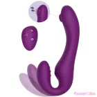 XOCOON - 2 IN 1 STRAPLESS STRAP-ON VIBRATOR WITH REMOTE CONTROL PURPLE
