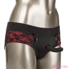 CALEXOTICS - SCANDAL SET OF CROTCHLESS PANTIES WITH DILDO SIZE S/M