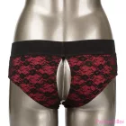 CALEXOTICS - SCANDAL SET OF CROTCHLESS PANTIES WITH DILDO SIZE S/M