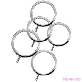 ELECTRASTIM - ELECTRARINGS METAL PENIS RINGS PACK OF 5