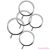 ELECTRASTIM - ELECTRARINGS METAL PENIS RINGS PACK OF 5