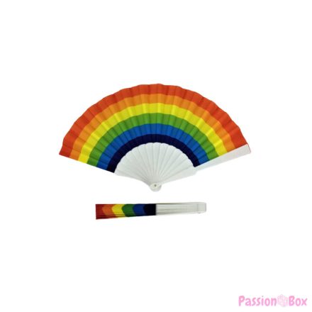 PRIDE - RAINBOW FLAG WOODEN FAN