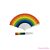 PRIDE - RAINBOW FLAG WOODEN FAN