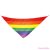 PRIDE - RAINBOW FLAG TRIANGULAR COTTON SCARF