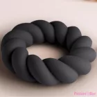 ROCKS-OFF - TWIST BLACK SILICONE MASTURBATOR RING