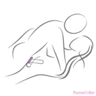 ROCKS-OFF - TWIST BLACK SILICONE MASTURBATOR RING