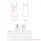 LIVCO CORSETTI FASHION - HYEONA 1710 BABYDOLL + THONG ROSE M