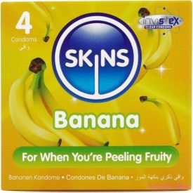 SKINS - BANANA PREMIUM CONDOMS PACK 4