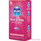 SKINS - DOTS & RIBS PREMIUM CONDOMS PACK 16