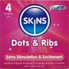 SKINS - DOTS & RIBS PREMIUM CONDOMS PACK 4