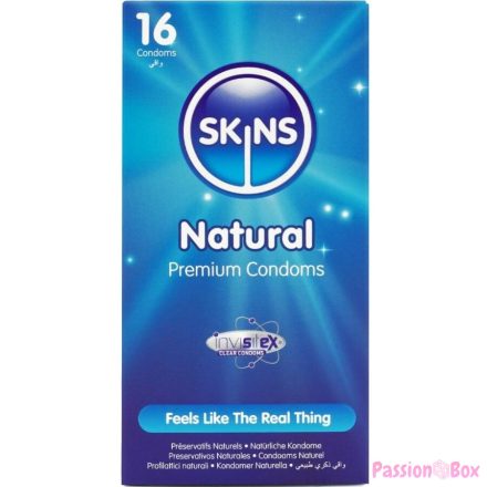 SKINS - NATURAL PREMIUM CONDOMS PACK 16