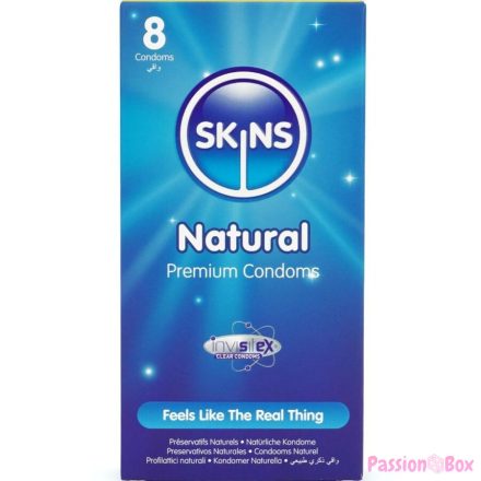 SKINS - NATURAL PREMIUM CONDOMS PACK 8