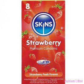 SKINS - STRAWBERRY PREMIUM CONDOMS PACK 8