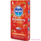 SKINS - STRAWBERRY PREMIUM CONDOMS PACK 8