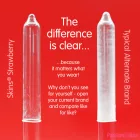 SKINS - STRAWBERRY PREMIUM CONDOMS PACK 4