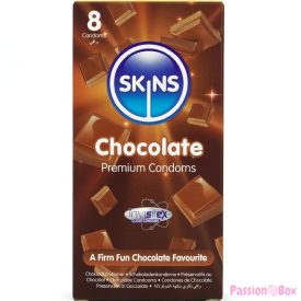 SKINS - CHOCOLATE PREMIUM CONDOMS PACK 8