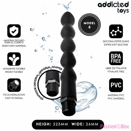 ADDICTED TOYS - ANAL CLEANER WITH UNIVERSAL ADAPTER MODEL 6
