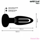 ADDICTED TOYS - ANAL PLUG WITH VIBRATING TONGUE AND REMOTE CONTROL