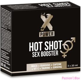 X POWER - HOT SHOT SEX BOOSTER INCREASE LIBIDO 3 X 20 ML