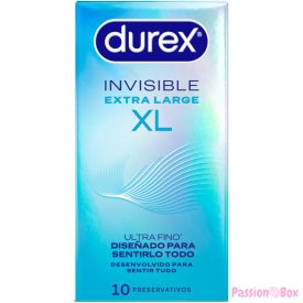 DUREX - INVISIBLE CONDOMS XL 10 UNITS