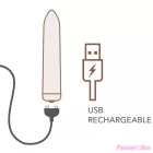 ROCKS-OFF - RECHARGEABLE VIBRATING BULLET GOLDEN ROSE