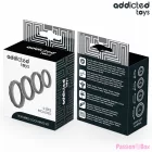ADDICTED TOYS - TEXTURED COCK RING SET 4 SIZES