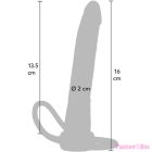 GET REAL - DOUBLE TROUBLE SILICONE ANAL PENETRATOR 16 CM