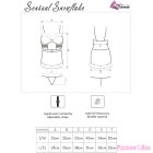 LIVCO CORSETTI FASHION - SENSUAL SNOWFLAKE LC 90603 CHRISTMAS CHEMISE + THONG + HEADBAND L/XL