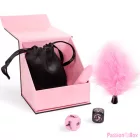 SECRET PLAY - PLEASURES BOX FOR COUPLES: DICE + VIBRATING BULLET + FEATHER PEN