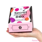 SECRET PLAY - PLEASURES BOX FOR COUPLES: DICE + VIBRATING BULLET + FEATHER PEN