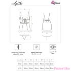 LIVCO CORSETTI FASHION - AGETHE LC 90607 CHEMISE + THONG + CHRISTMAS HAT L/XL