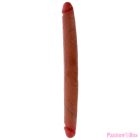 GET REAL - DOUBLE-ENDED SILICONE DILDO CARAMEL 40 CM