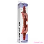 GET REAL - DOUBLE-ENDED SILICONE DILDO CARAMEL 40 CM
