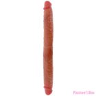 GET REAL - DOUBLE-ENDED SILICONE DILDO CARAMEL 46 CM