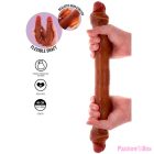 GET REAL - DOUBLE-ENDED SILICONE DILDO CARAMEL 46 CM