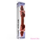 GET REAL - DOUBLE-ENDED SILICONE DILDO CARAMEL 46 CM