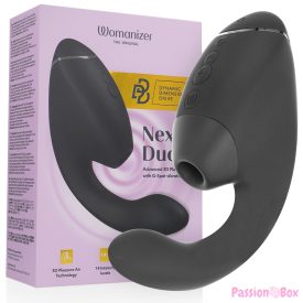 WOMANIZER - DUO NEXT DUAL CLITORAL & G-SPOT STIMULATOR BLACK