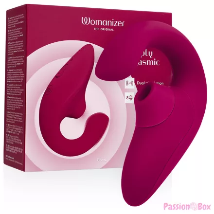 WOMANIZER - BLEND RABBIT VIBRATOR STIMULATOR VIBRANT PINK