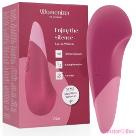 WOMANIZER - VIBE LAY-ON SILENT VIBRATOR DUSKY PINK