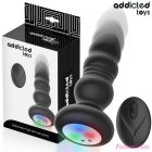 ADDICTED TOYS - THRUSTING VIBRATING ANAL PLUG, LED LIGHT REMOTE CONTROL