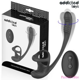   ADDICTED TOYS - ANAL PLUG WITH VIBRATION AND 360º WAVING AND TESTICLE STIMULATOR