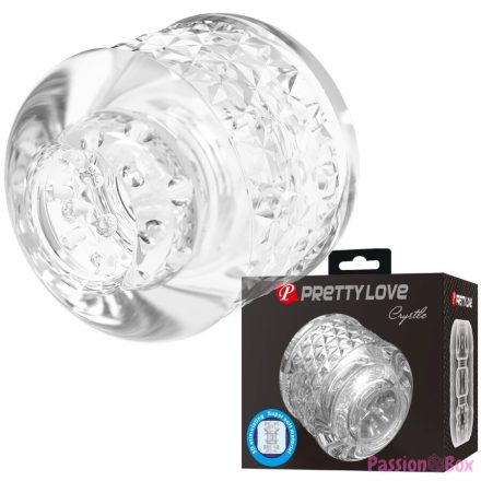 PRETTY LOVE - CRYSTLE DOUBLE ENTRY MASTURBATOR
