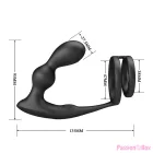 MR PLAY - VIBRATING ANAL PLUG WITH PENIS RING REMOTE CONTROL